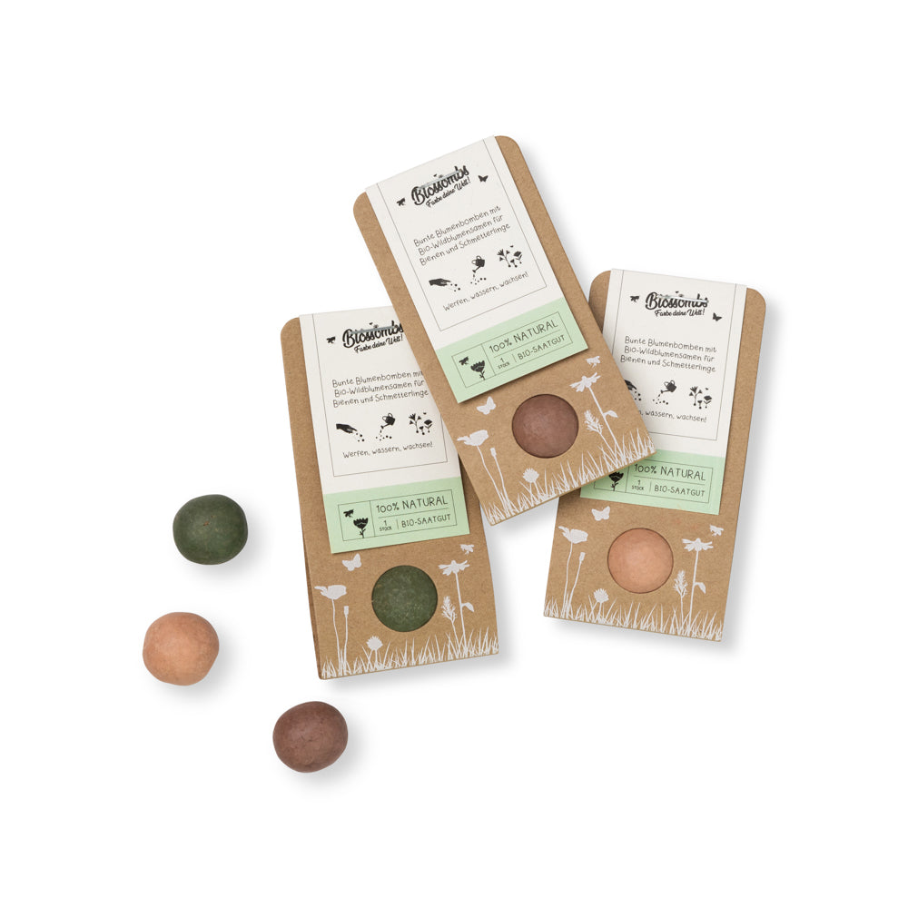 Werbegeschenk mit 1 Blossombs Samenbombe