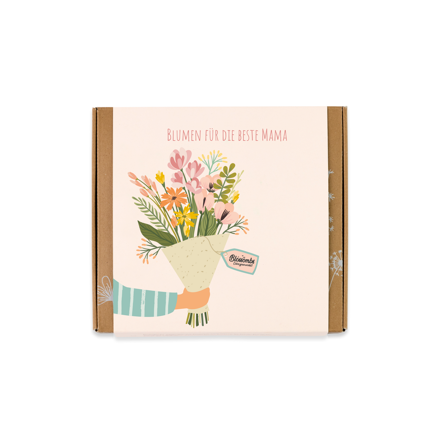 Geschenkbox Medium "Blumen für die beste Mama" mit 9 Samenbomben