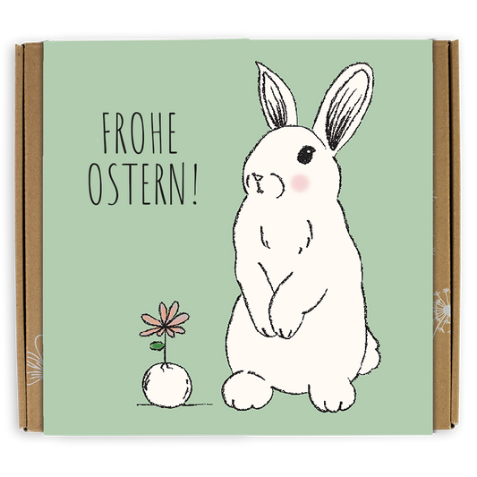 Ostern Geschenkbox Medium "Hase" mit 9 Samenbomben