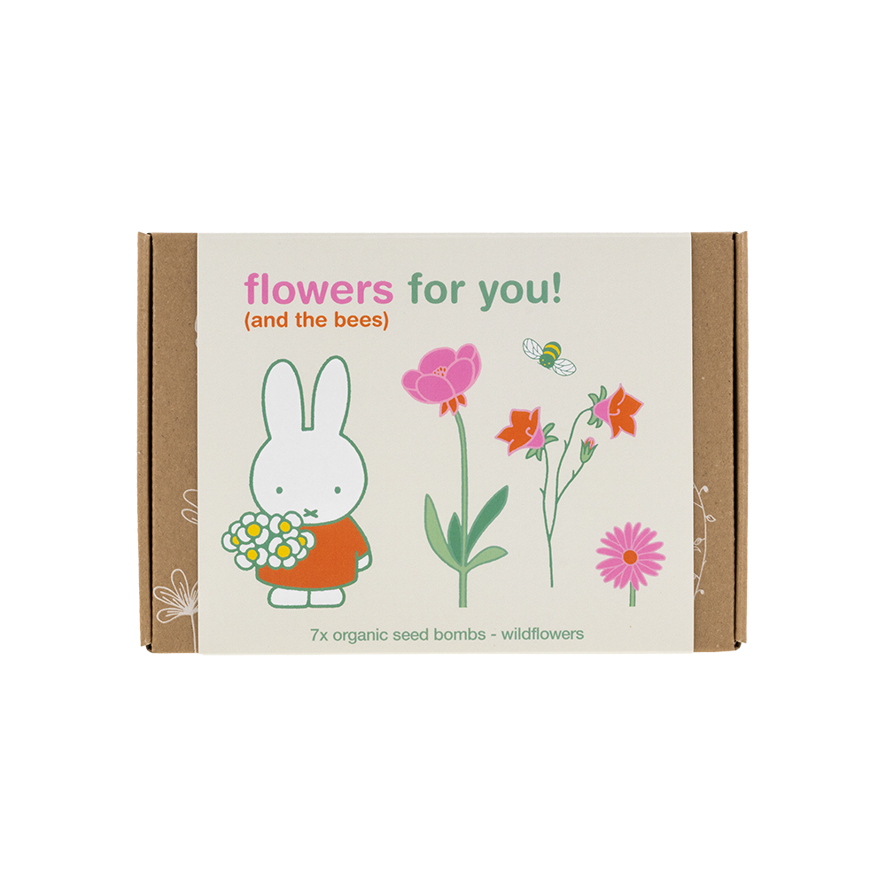 Miffy Gift Box Small mit 7 Samenbomben - Flowers For You