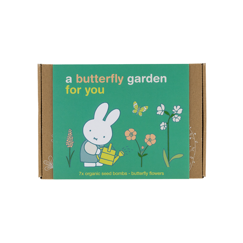 Miffy Gift Box Small mit 7 Samenbomben - Butterfly Garden For You