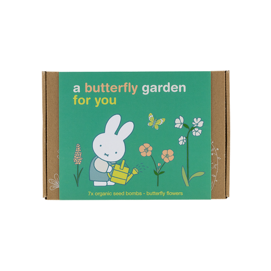 Miffy Gift Box Small mit 7 Samenbomben - Butterfly Garden For You