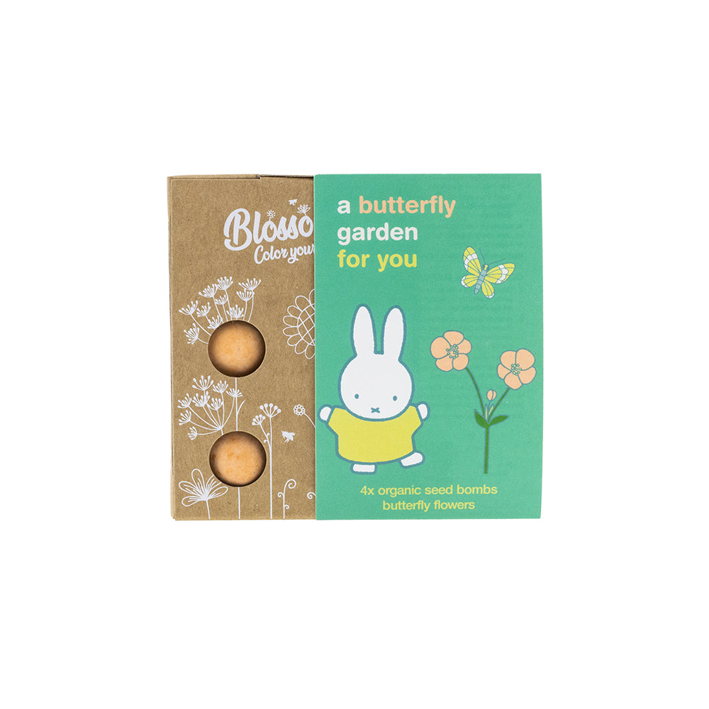 Miffy Gift Box Mini mit 4 Samenbomben - Butterfly Garden For You