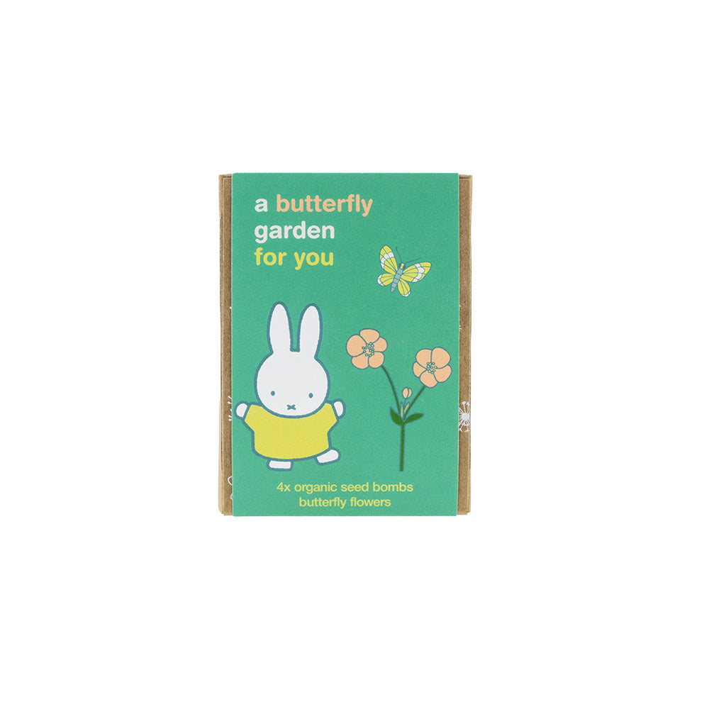 Miffy Gift Box Mini mit 4 Samenbomben - Butterfly Garden For You