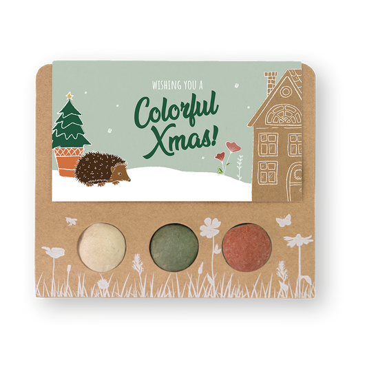 Werbegeschenk mit 3 Samenbomben- Xmas Garden