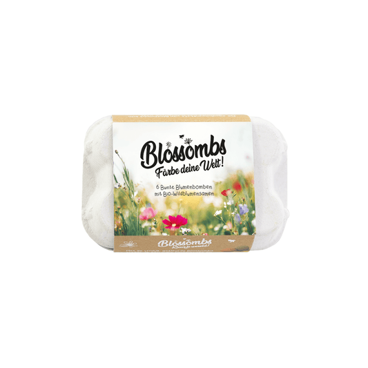 Geschenk-Eierschachtel mit 6 Samenbomben