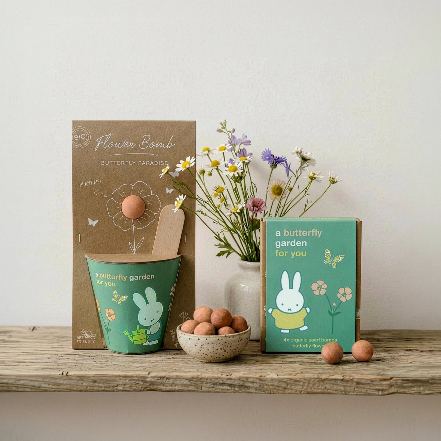 Miffy Grow Kit mit Samenbombe - Butterfly Garden For You
