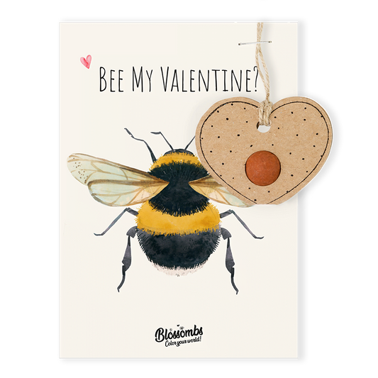 Kaart met hanger Valentijn - Bee_DE