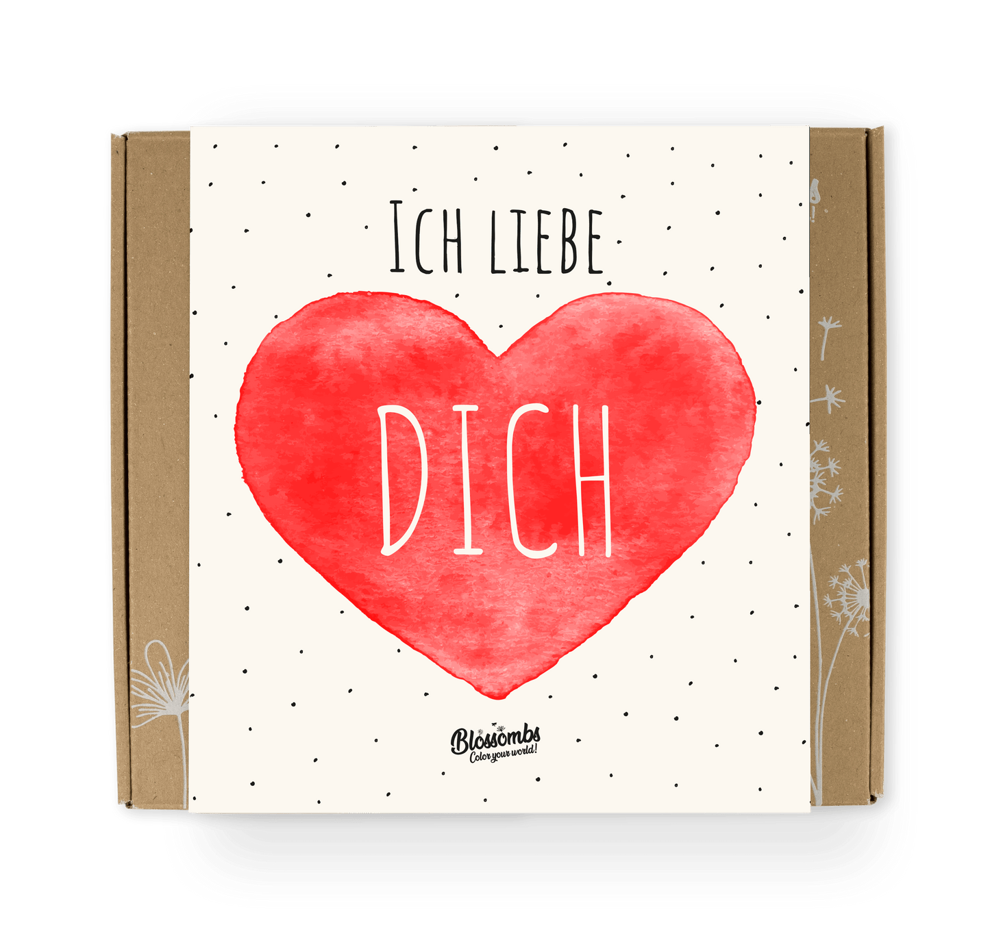 Geschenkbox Medium "Ich liebe dich" mit 9 Samenbomben