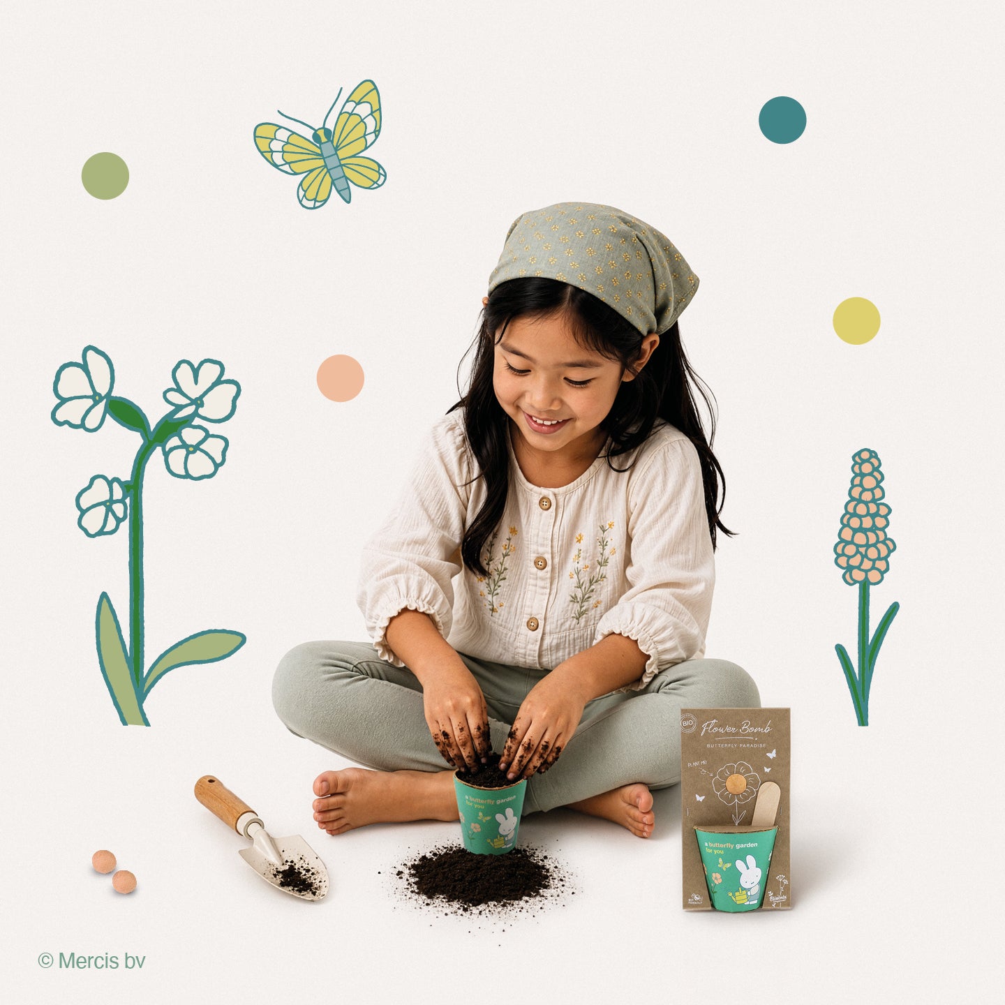 Miffy Grow Kit mit Samenbombe - Butterfly Garden For You
