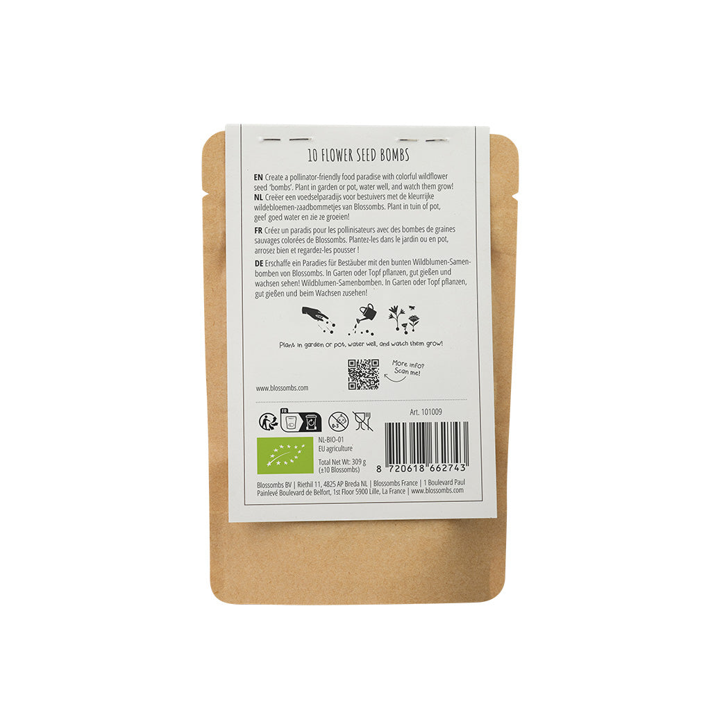 Kraft bag (mit 10 ofder 25 Blossombs Samenbomben)