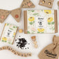 Geschenkbox Small „Hurra!“ mit 7 Saatbomben der Sonnenblumenmischung